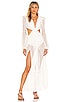 X REVOLVE Cut Out Long Sleeve Beach Dress, view 1 of 3, click to view large image.