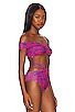 view 2 of 4 Pua Off-The-Shoulder Bikini Top in Lobster & Cobalt