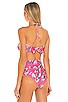 view 4 of 5 Pandola Bandeau Bikini Top in Hot Pink