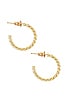 view 2 of 2 Push Up Hoops in Gold