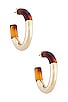 Mixed Mini Tortoise Hoops Earrings, view 1 of 3, click to view large image.