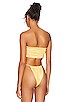 view 3 of 4 Judi Bandeau Bikini Top in Yellow Gingham