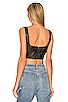 view 3 of 4 Mina Vegan Leather Top in Black