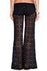 view 3 of 7 Eyelet Lace Pants in Midnight Gold