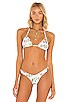 view 1 of 4 x Vale Genta Reversible Triangle Bikini Top in Mariposa