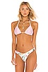x Vale Genta Reversible Triangle Bikini Top, view 2, click to view large image.