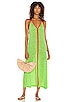 view 1 of 4 Inca Cheetah Sundress in Lime