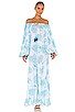 view 1 of 3 Pima Pea Dress in Light Blue Tie Dye