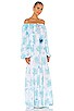 view 2 of 3 Pima Pea Dress in Light Blue Tie Dye