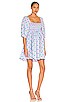 view 2 of 3 Pattern Play Babydoll Dress in Patterned Purple