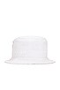 view 3 of 4 Bear Bucket Hat in Pure White