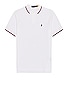 view 1 of 3 Tipped Mesh Classic Polo in White
