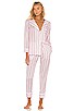 X REVOLVE Long Sleeve Top and Pant Pajama Set, view 1, click to view large image.