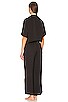 view 4 of 4 Faux Silk Pajama Set in Black