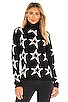 view 1 of 4 Star Dust Sweater in Black & Snow White Star