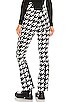 view 3 of 4 Aurora High Waist Flare Pant in Black & Snow White Houndstooth