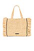 view 1 of 4 The Sogno Beach Tote with Ruffle in Natural