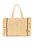 view 2 of 4 The Sogno Beach Tote with Ruffle in Natural