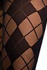Semi Sheer Argyle Tights, view 2 of 2, click to view large image.