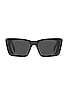 view 1 of 3 SYMBOLE EVOLUTION 선글라스 in Black & Dark Grey