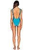 view 3 of 3 Mermaid One Piece Swimsuit in Madagascar Blue