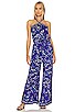 view 1 of 3 Isabelle Jumpsuit in Blue Pivoine