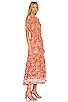 view 2 of 3 Soledad Midi Dress in Orange Tie Dye
