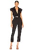 Rosie Shoulder Pad Jumpsuit, view 1 of 4, click to view large image.