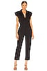 Rosie Shoulder Pad Jumpsuit, view 2 of 4, click to view large image.