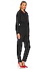 view 3 of 4 Selena Long Sleeve Pinch Waist Jumpsuit in Fade To Black