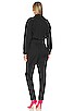 view 4 of 4 Selena Long Sleeve Pinch Waist Jumpsuit in Fade To Black