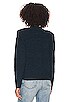 view 3 of 4 Camille V Neck Shoulder Pad Sweater in Marina
