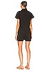 view 3 of 3 Parker Short Sleeve Romper in Fade to Black