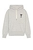 view 1 of 3 AMI Hoodie in Light Gray Heather