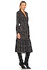 view 2 of 3 Beatrice Midi Dress in Charcoal Abstract Animal