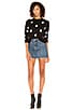 view 4 of 4 Perci Sweater in Black Ivory Polka Dot