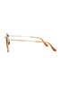 view 3 of 3 Round Metal in Matte Gold & Clear Gradient Brown