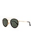 view 2 of 3 LUNETTES DE SOLEIL RONDES DOUBLE PONT in Gold & Green Classic