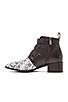 view 5 of 5 BOTINES KELSI in Black & Natural Snake