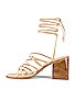 view 5 of 5 Cross Sandal in Nude Suede