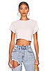 view 1 of 4 x Hanes Cropped 60's Slim Tee in White