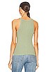 view 3 of 4 x Hanes Ribbed Tank Top in Basil
