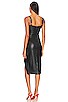 view 7 of 7 Gwen Faux Leather Dress in Black