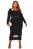 view 4 of 6 Jamie Midi Dress in Black