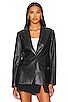 view 2 of 11 Chloe Faux Leather Blazer in Black