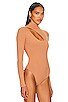 view 7 of 12 Margo Cut Out Bodysuit in Caramel