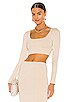 view 1 of 4 Square Neck Crop Top in Ivory