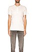 view 3 of 3 Classic Short Sleeve Henley in White