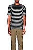 view 3 of 3 Engineered Stripe Tee in Salute & Ivory