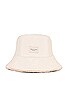 view 5 of 5 Addison Reversible Bucket Hat in Natural
